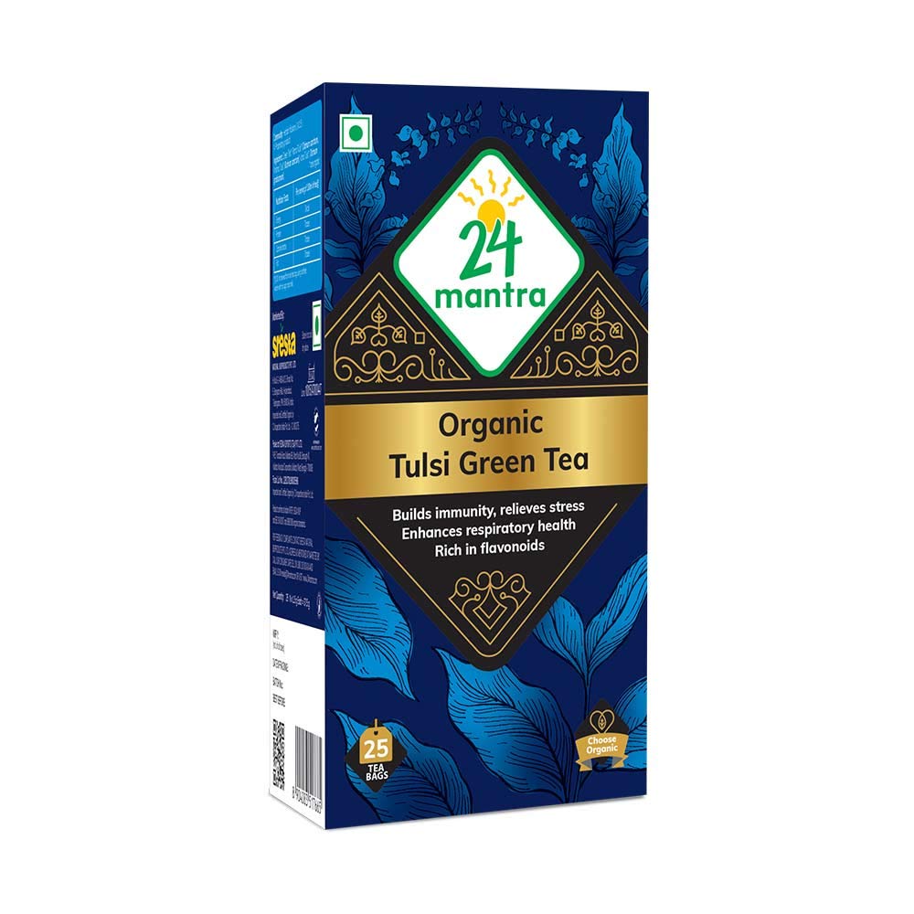 24 Mantra Organic Tulsi Green Tea