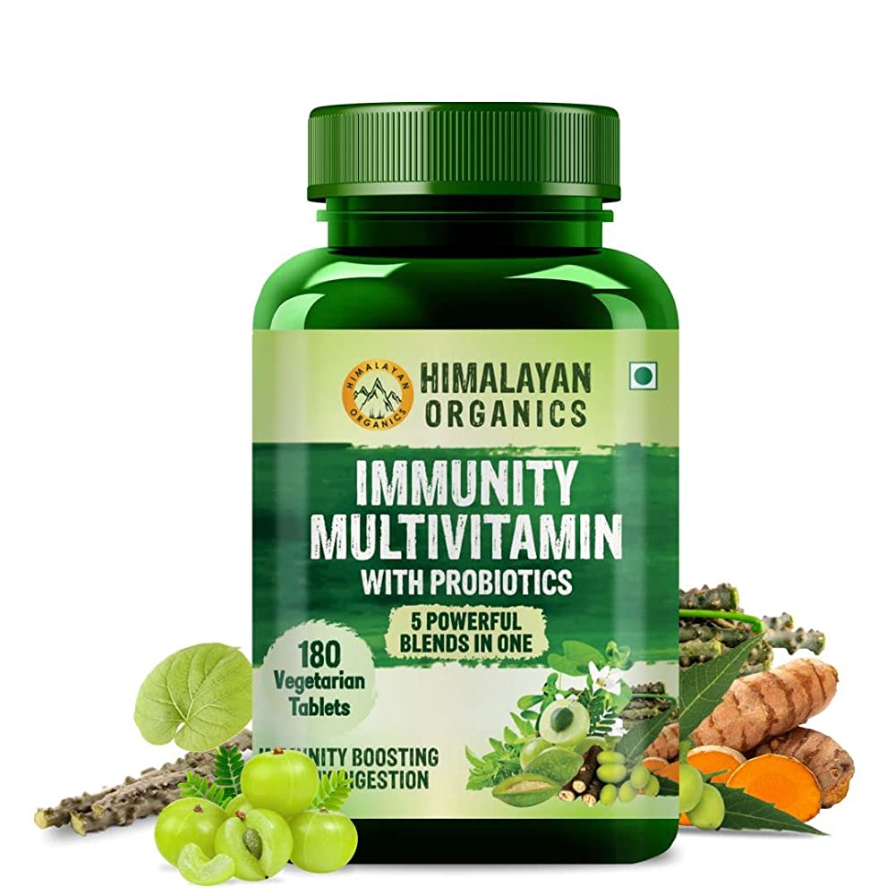 Himalayan Organics Immunity Multivitamin with Probiotics Tablets  