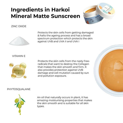 The Harkoi Mineral Matte Sunscreen - SPF 35 - Shade #8