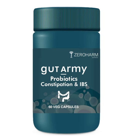 Zeroharm Gut Army Probiotics Constipation & IBS Capsules TrueCure