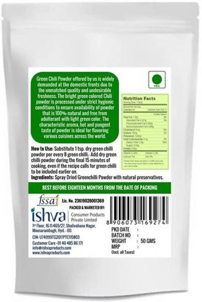 Ishva Greenchilli Powder