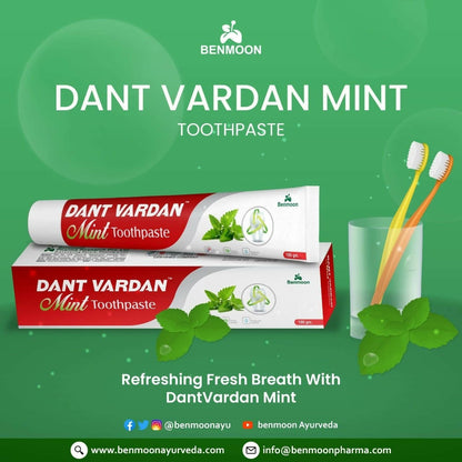 Benmoon Ayurveda Dant Vardan Mint Toothpaste