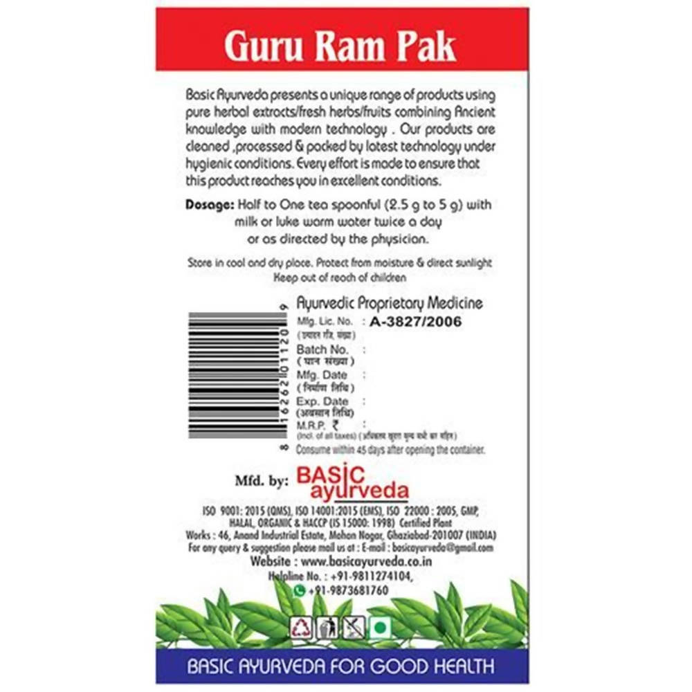 Basic Ayurveda Guru Ram Pak