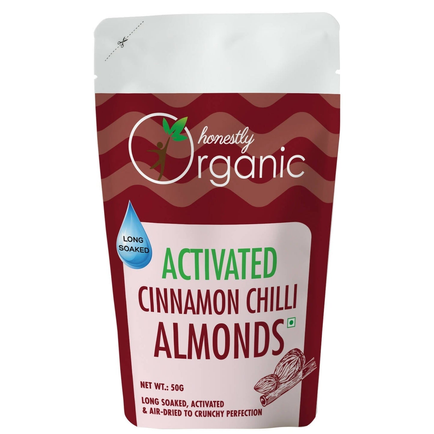 D-Alive Honestly Organic Activated Cinnamon Chilli Almonds 