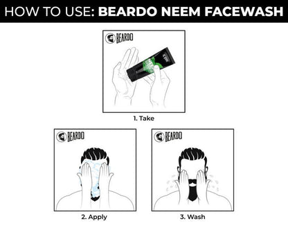 Beardo Neem Face Wash & Beard Wash Acne Control