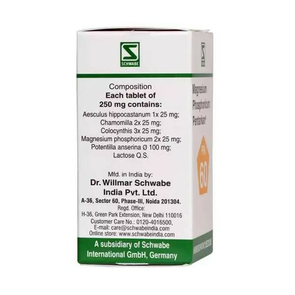 Dr. Willmar Schwabe India Magnesium Phosphoricum Pentarkan Ptk 60 Tablets