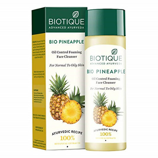 Biotique Advanced Ayurveda Bio Pineapple Oil Control Foaming Face Cleanser TrueCure