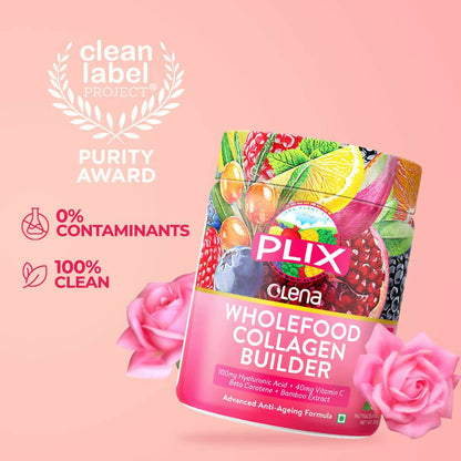 PLIX The Plant Fix Wholefood Collagen Builder Powder for Skin - Rose