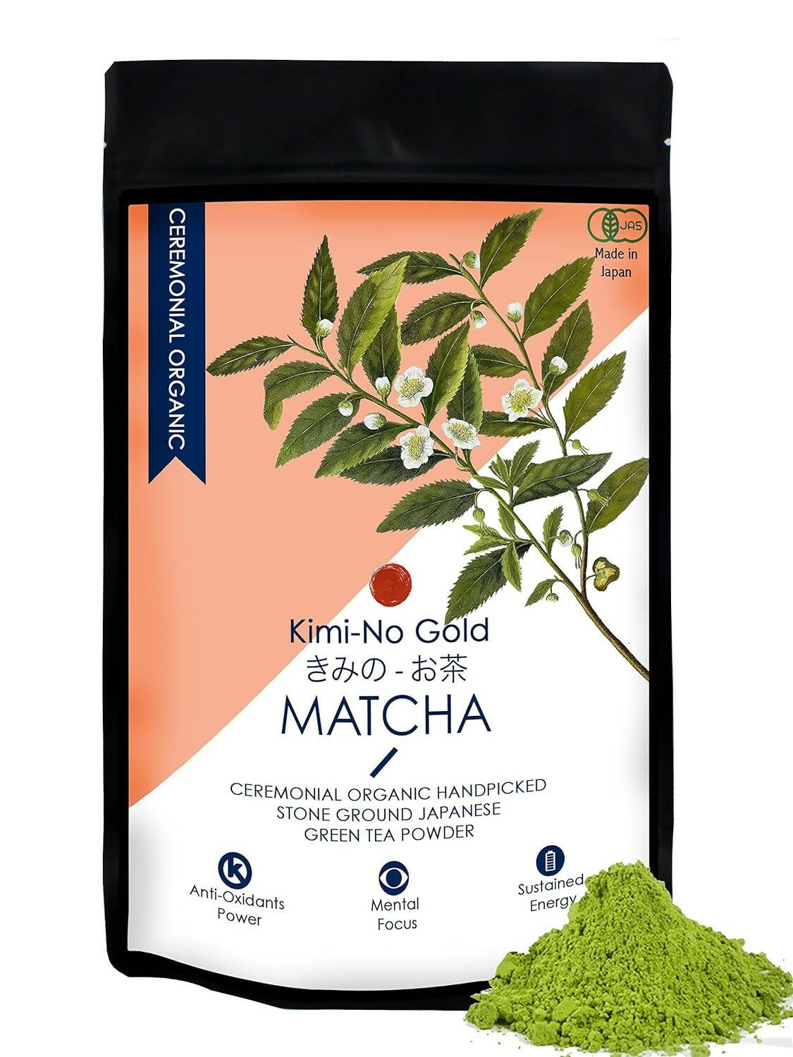 Kimino Gold Ceremonial Organic Matcha Tea