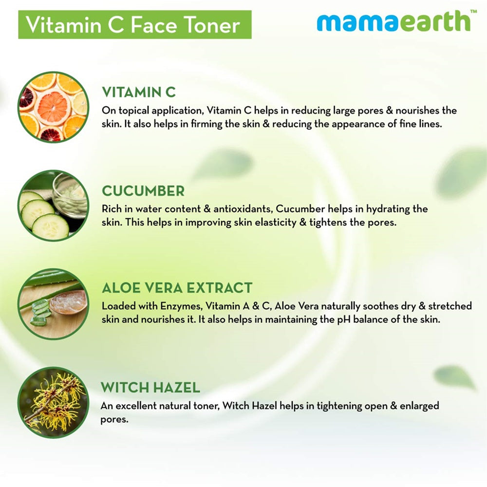 Mamaearth Vitamin C Face Toner And Face Wash