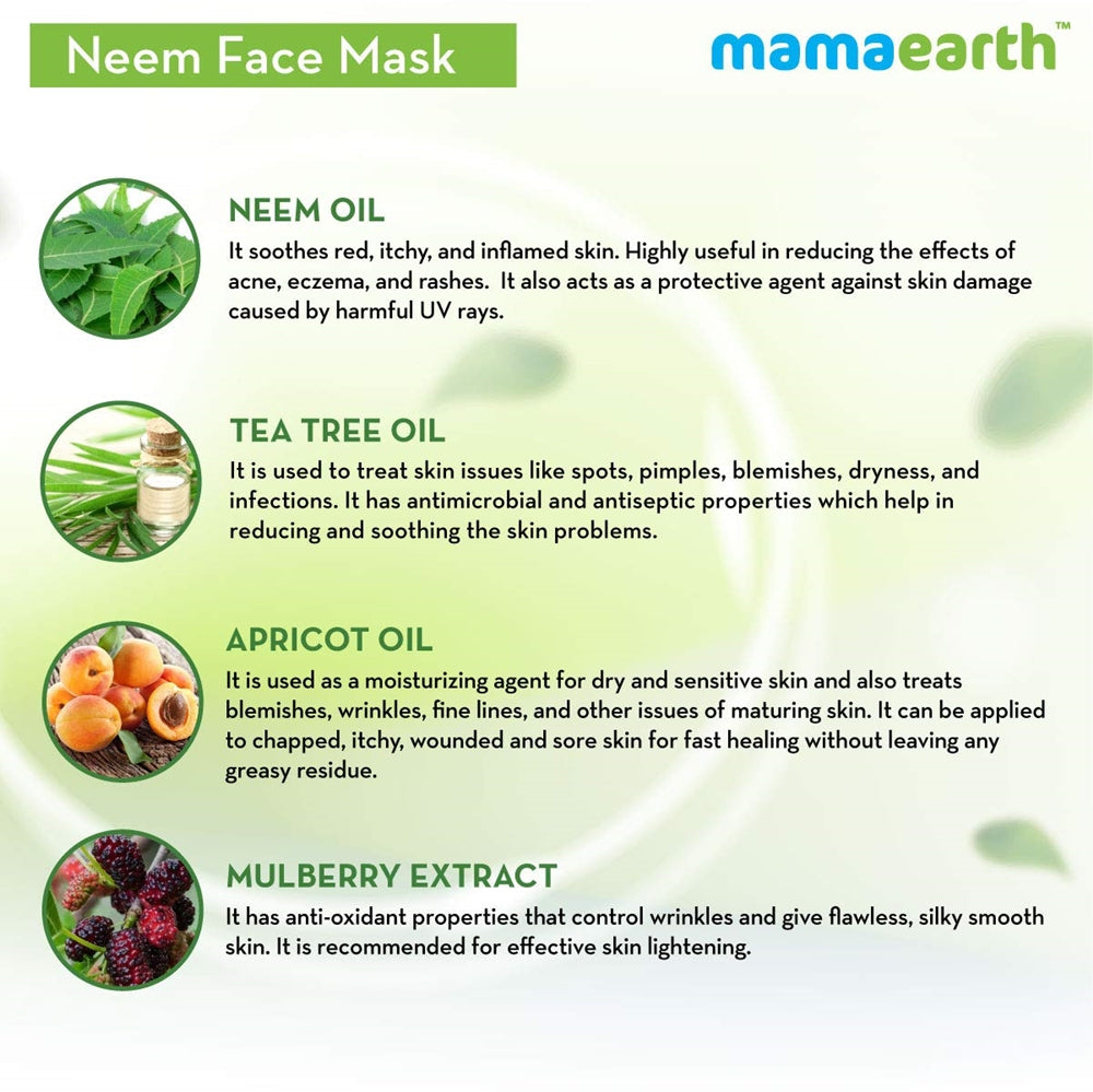 Mamaearth Neem Face Mask For Pimples & Zits