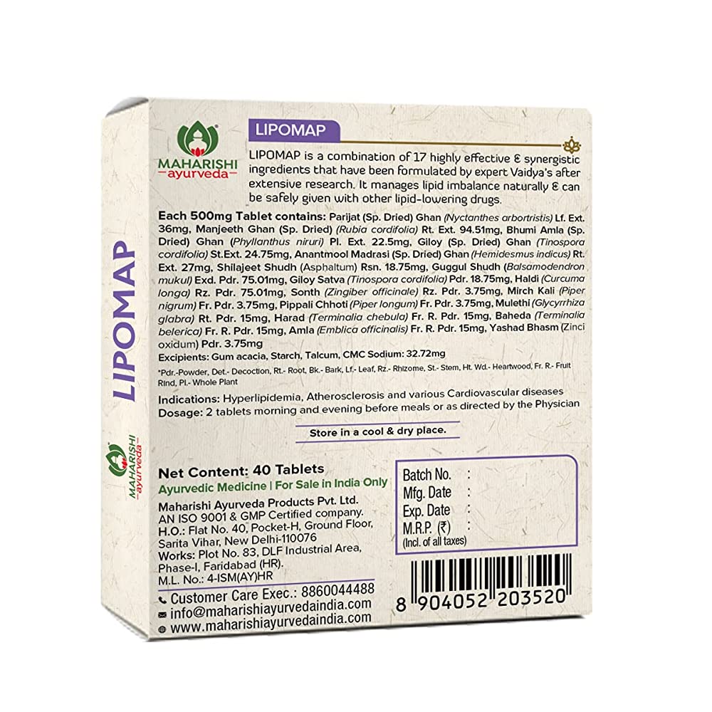 Maharishi Ayurveda Lipomap for Cholesterol