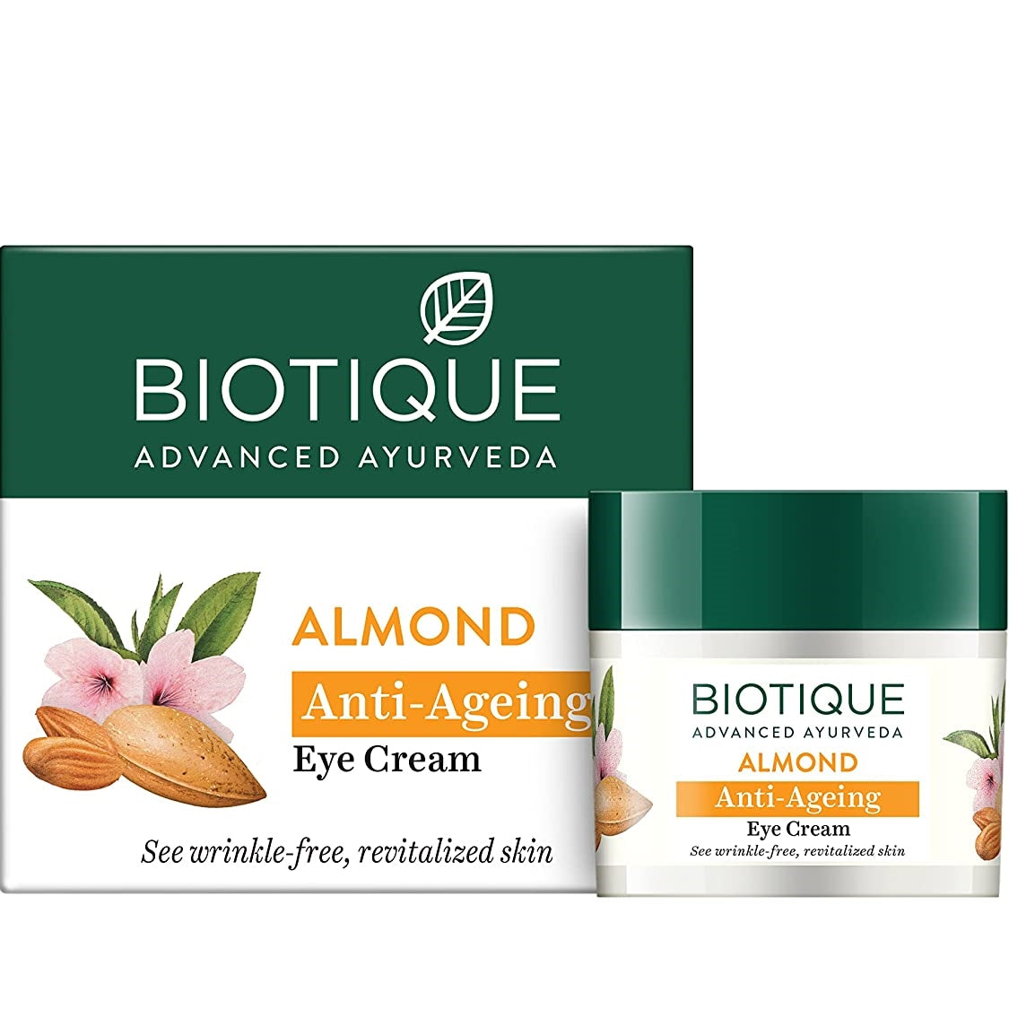 Biotique Advanced Ayurveda Bio Almond Soothing & Nourishing Eye cream TrueCure