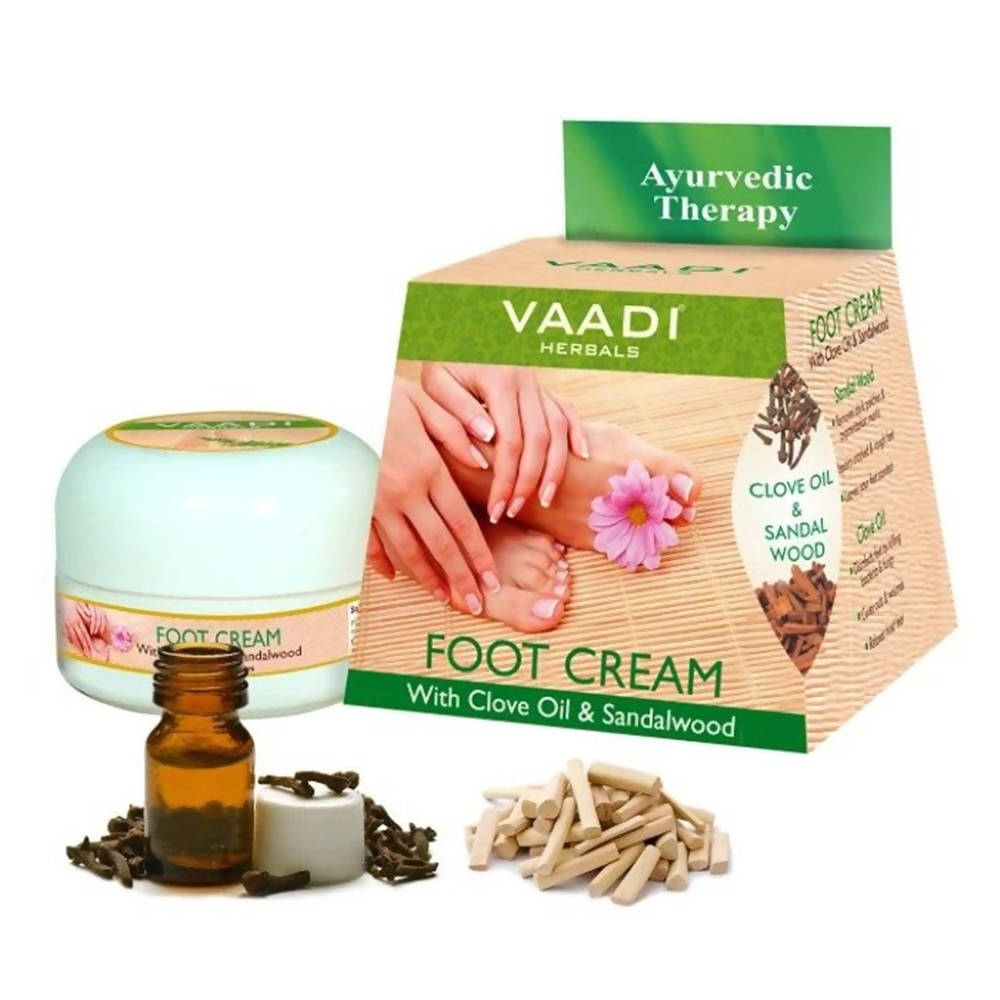 Vaadi Herbals Foot Cream With Clove Oil & Sandalwood TrueCure