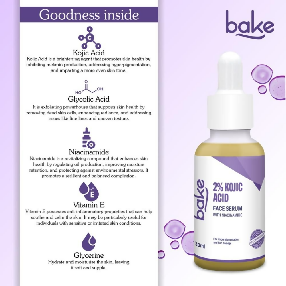 Bake 2% Kojic Acid Face Serum With Niacinamide