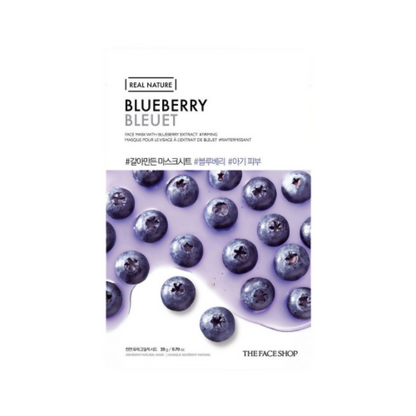 The Face Shop Real Nature Blueberry Face Mask 