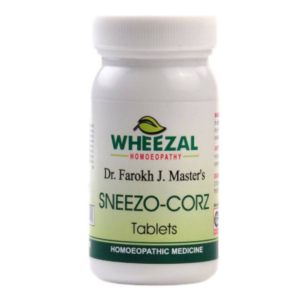 Wheezal Homeopathy Sneezo-Corz Tablets TrueCure