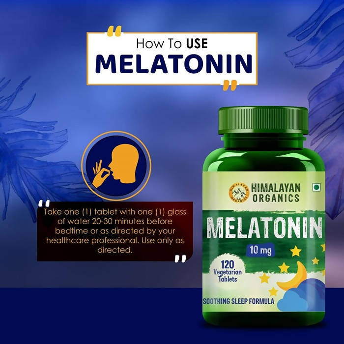 Himalayan Organics Melatonin 10 mg Vegetarian Tablets