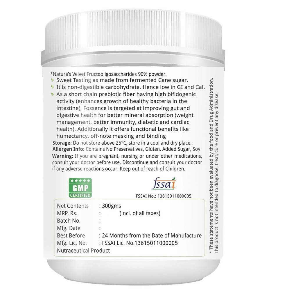 Nature's Velvet FOS Fructooligosaccharides Powder