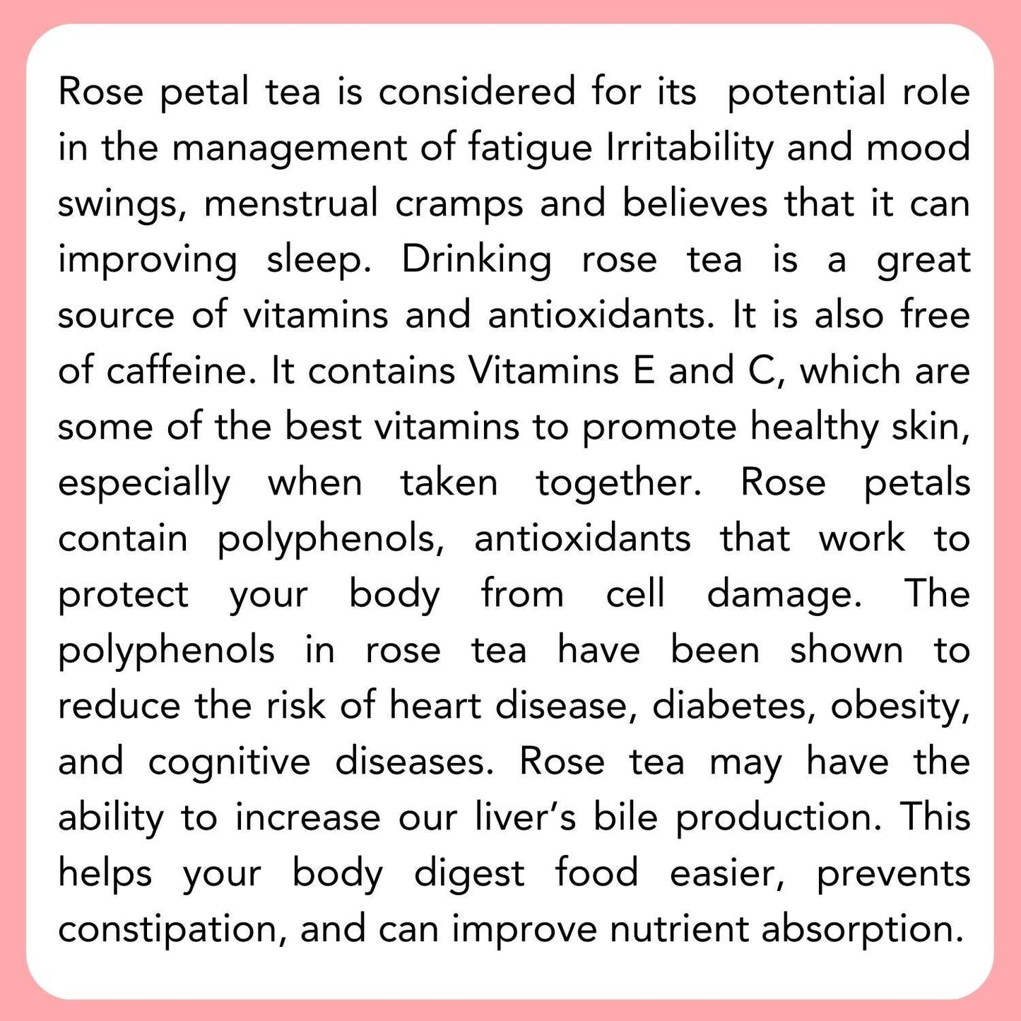 Satvi Wellness Rose petal flower Tea | Rose petal tea | Rose flower drink mix