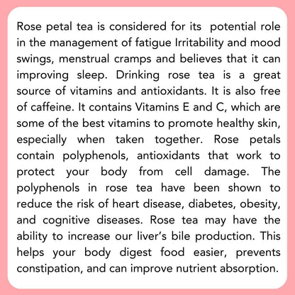 Satvi Wellness Rose petal flower Tea | Rose petal tea | Rose flower drink mix