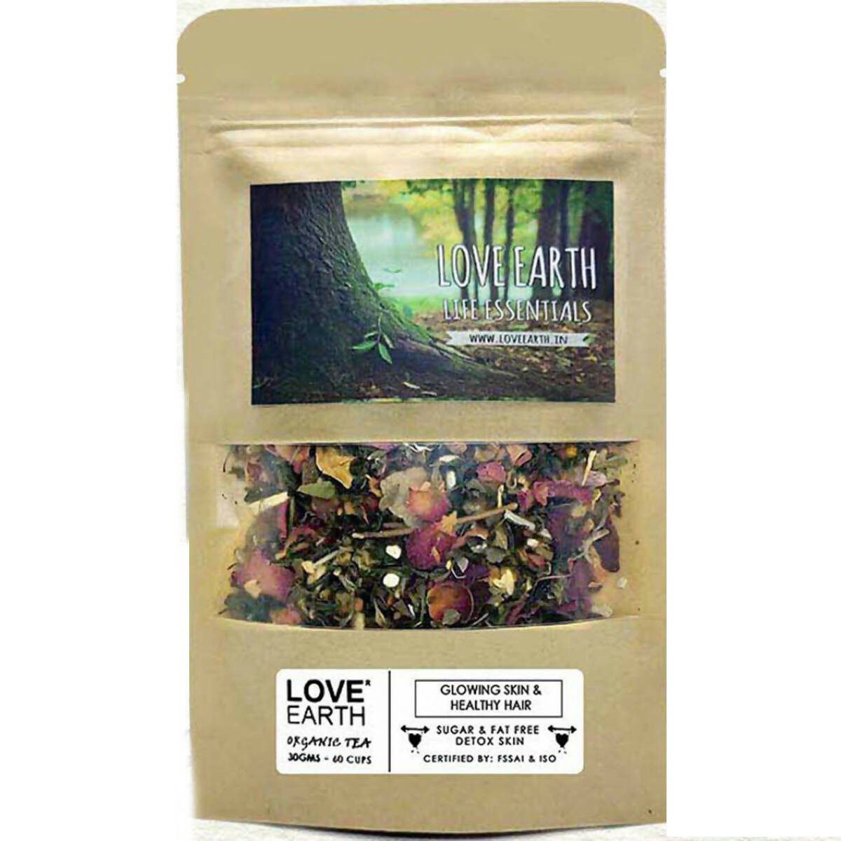 Love Earth Life Essentials Organic tea (Glowing Skin & Healthy Hair) TrueCure