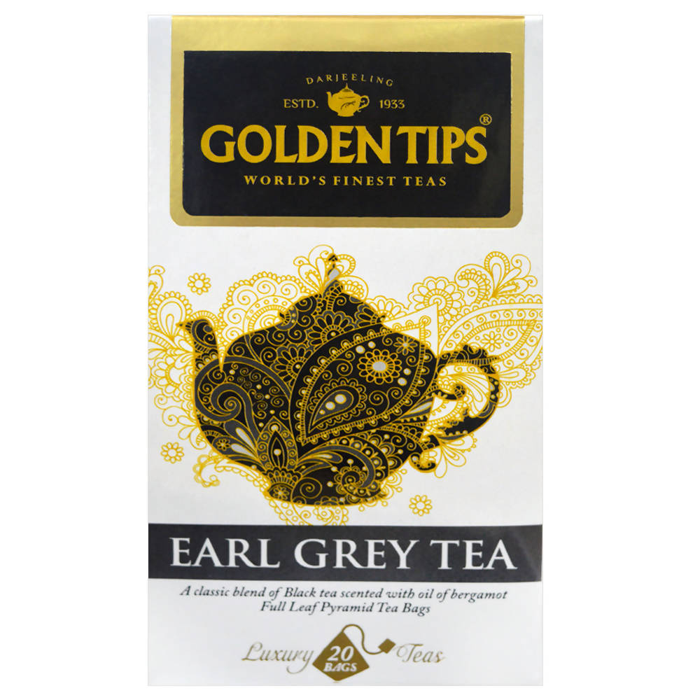 Golden Tips Full Leaf Pyramid Tea Bags TrueCure