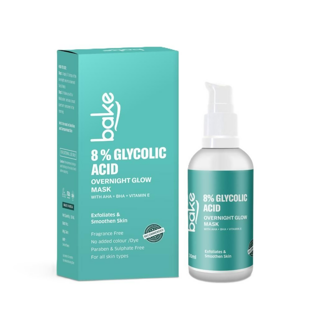 Bake 8% Glycolic Acid Overnight Glow Mask Serum