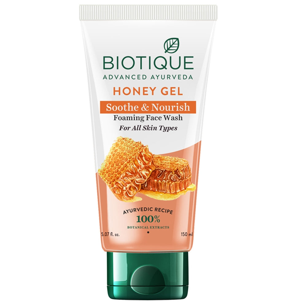 Biotique Advanced Ayurveda Bio Honey Gel Refreshing Foaming Face Wash TrueCure