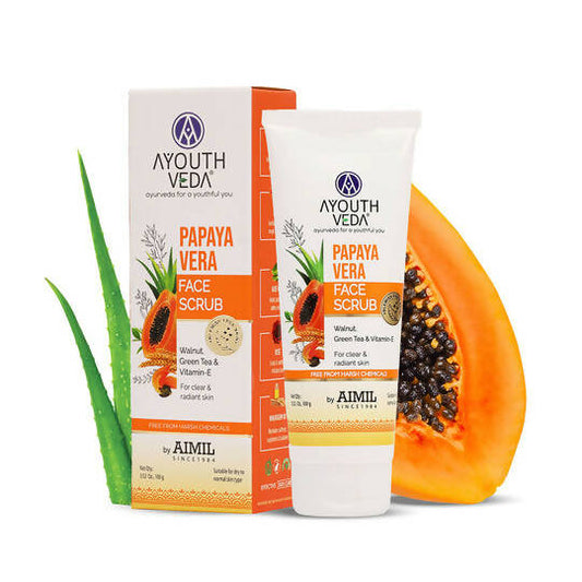 Ayouthveda Papaya Vera Face Scrub 