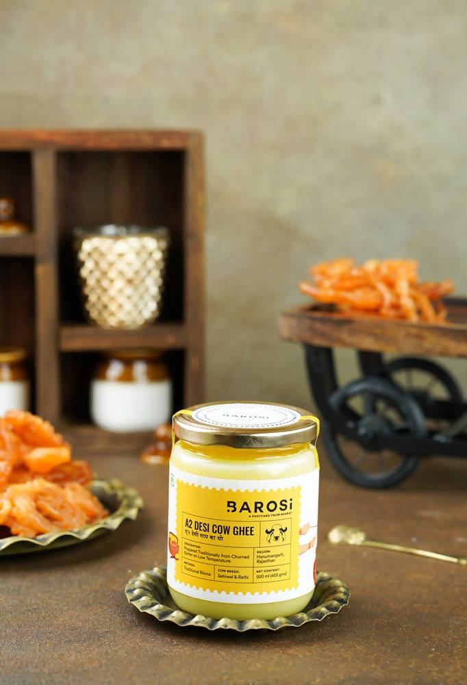 Barosi A2 Desi Cow Ghee & Multifloral Honey Combo