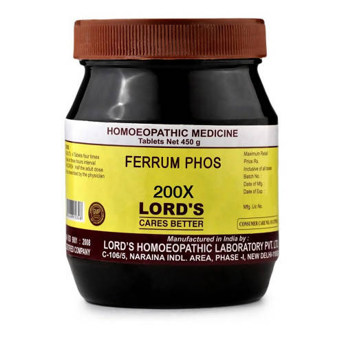 Lord's Homeopathy Ferrum Phos Biochemic Tablets