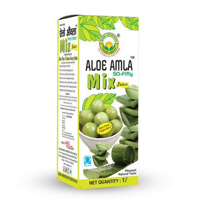 Basic Ayurveda Aloe Amla 50-Fifty Mix Juice