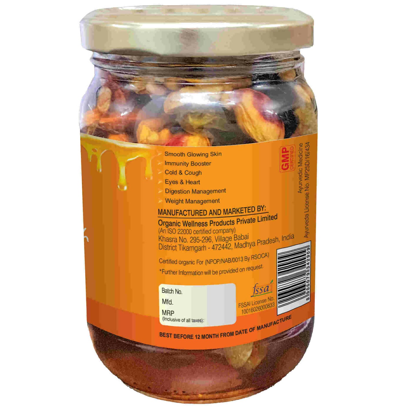 Organic Wellness Dry Fruits with Honey