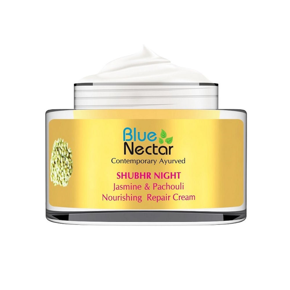 Blue Nectar Shubhr Night Jasmine & Pachouli Hydrating Nourishing Repair Cream for Men