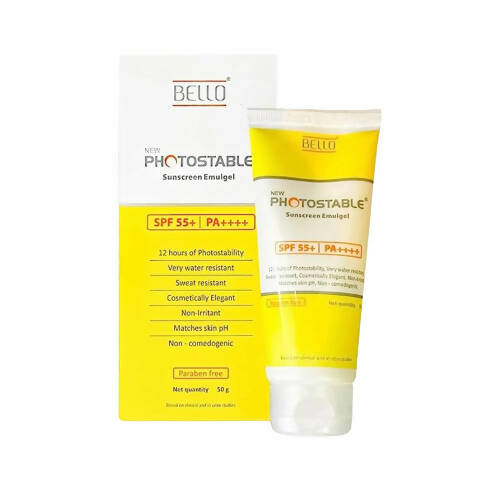 Bello Photostable Sunscreen Emulgel SPF 55+ TrueCure