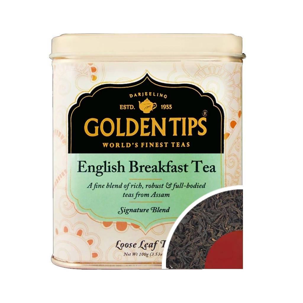 Golden Tips English Breakfast Tea Tin Can TrueCure