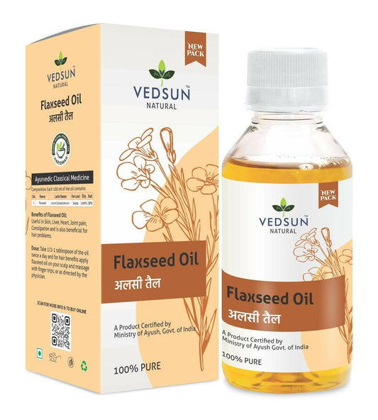 Vedsun Naturals Flax Seed Oil Alsi Ka Tel Pure Omega 3 Rich