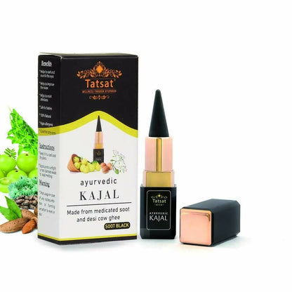 Tatsat 100% Natural Certified Ayurvedic Kajal With Pure Herbs TrueCure