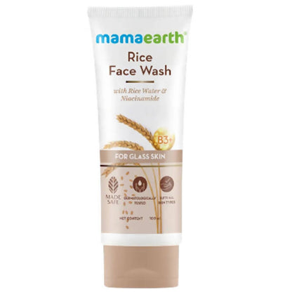 Mamaearth Rice Face Wash With Rice Water & Niacinamide 