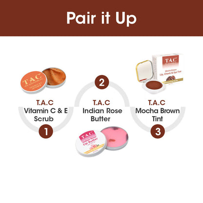 TAC - The Ayurveda Co. Brown Mocha Lip, Cheek & Eye Tint