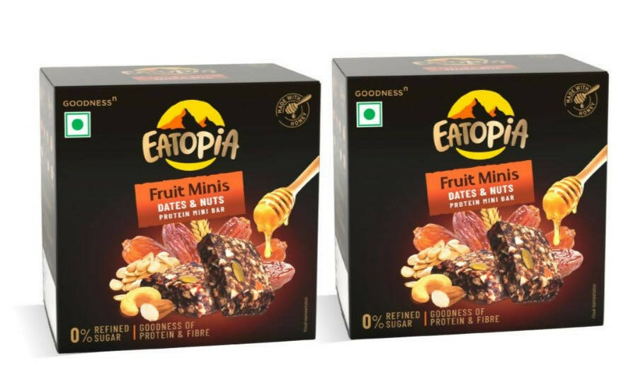 Eatopia Fruit Minis Dates & Nuts Protein Mini Bar, Australia, Canada 