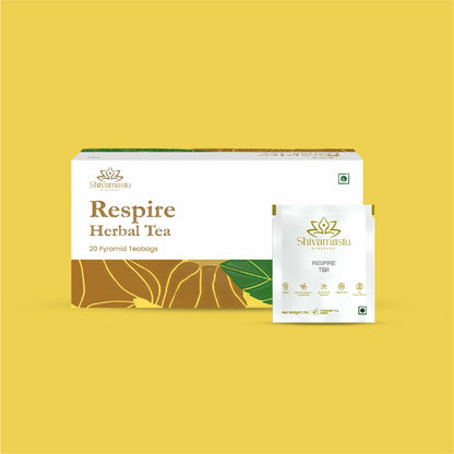 Shivamastu Ayurveda Respire Herbal Tea - 20 Pyramid Teabags