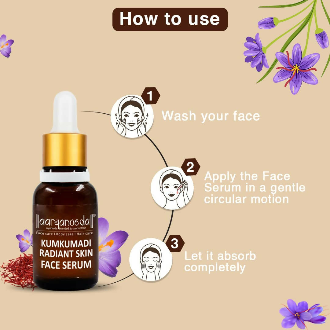 Aaryanveda Kumkumadi Radiant Skin Face Serum