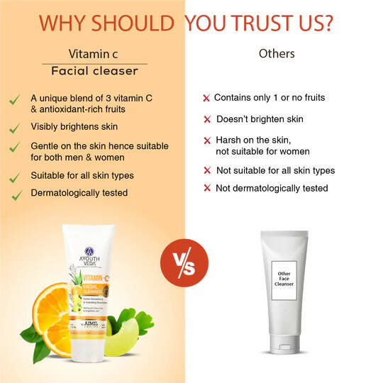 Ayouthveda Vitamin-C Facial Cleanser