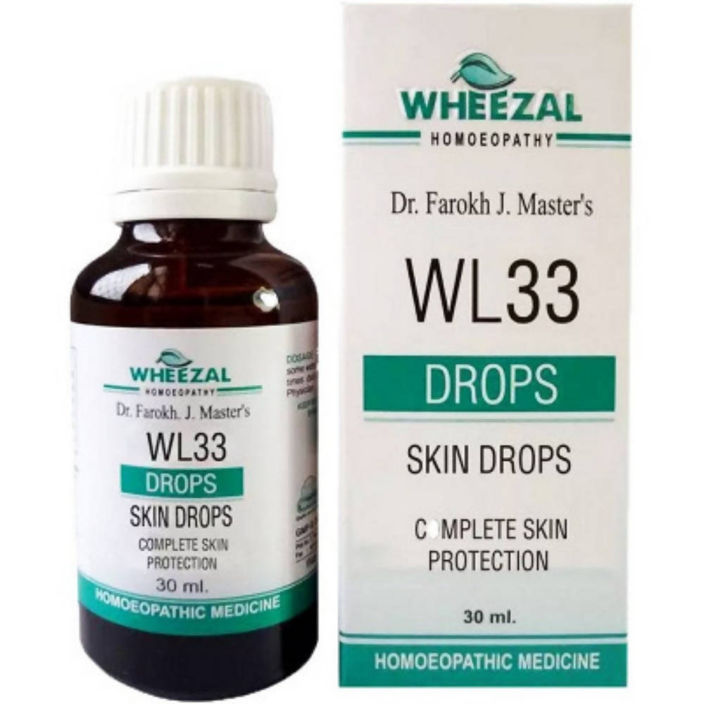 Wheezal Homeopathy WL33 Skin Drops TrueCure