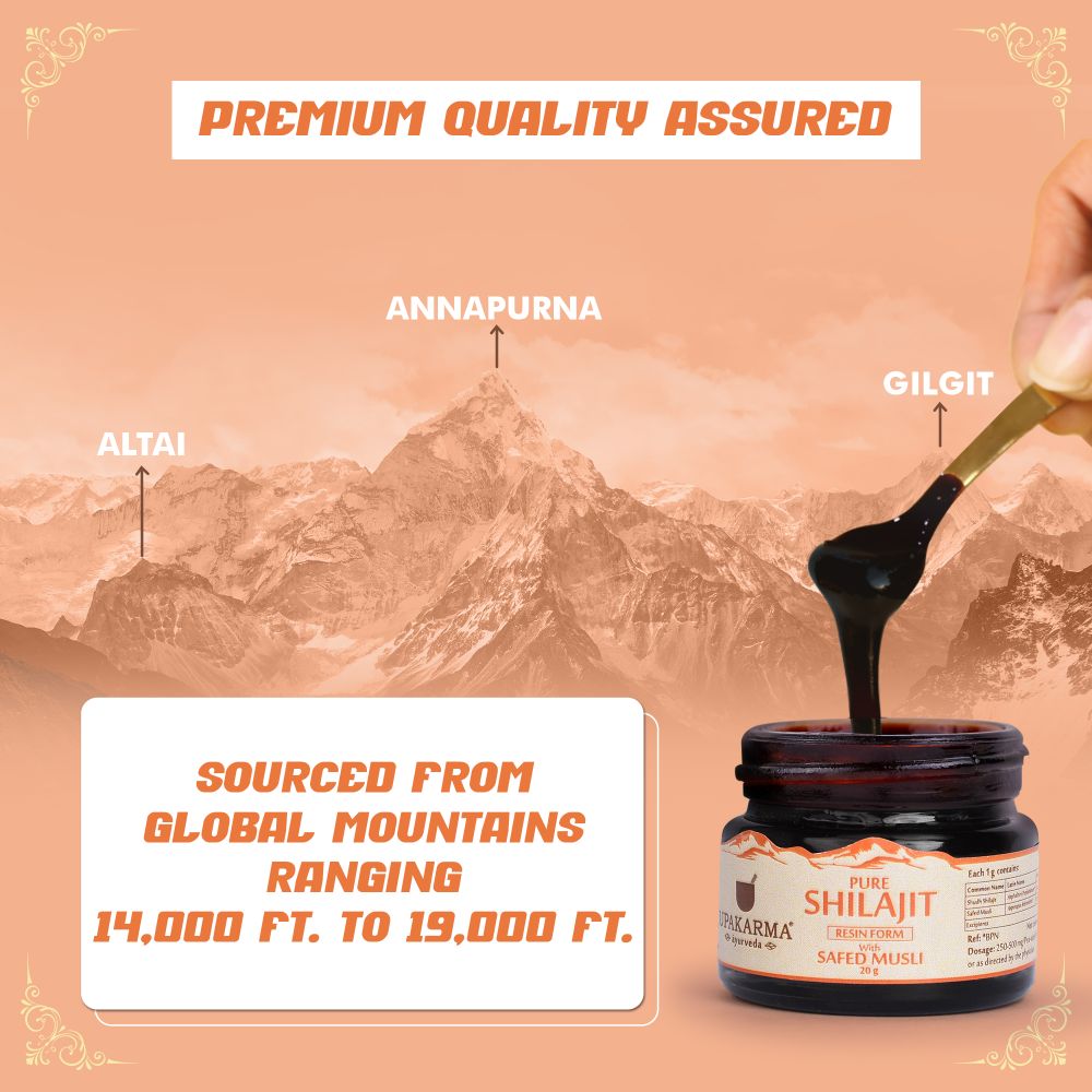 Upakarma Ayurveda Original & Pure SJ Resin Form With Safed Musli