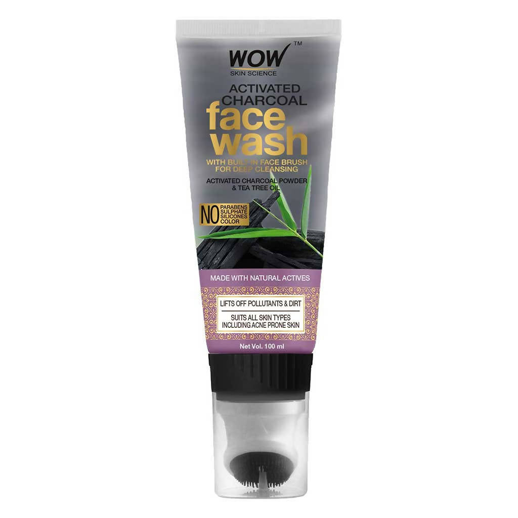 Wow Skin Science Activated Charcoal Face Wash Gel