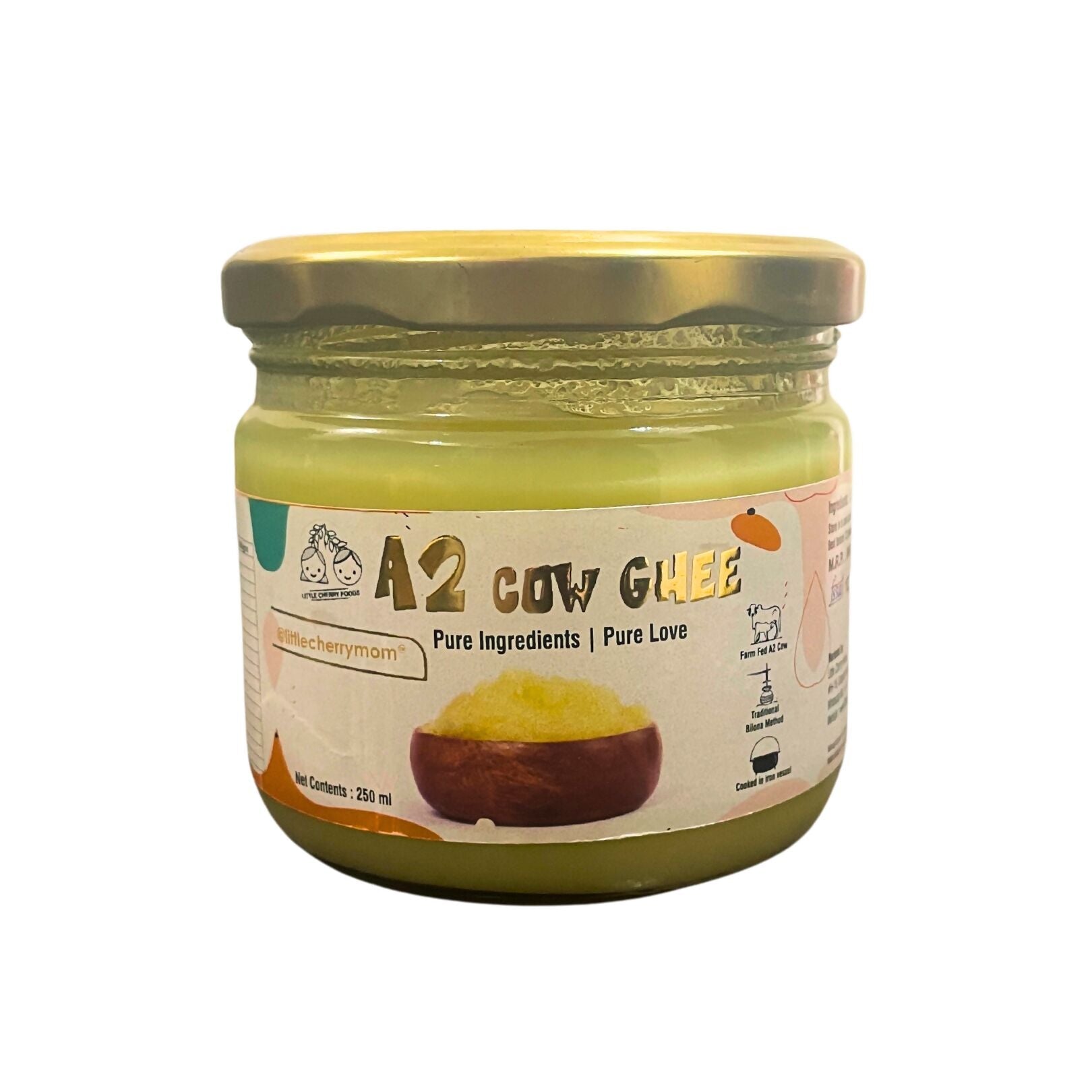 Littlecherrymom A2 Bilona Cow Ghee   