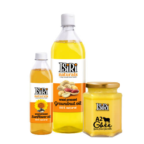 Isiri A2 Ghee + Groundnut Oil + Sunflower Oil Combo, Australia, Canada 